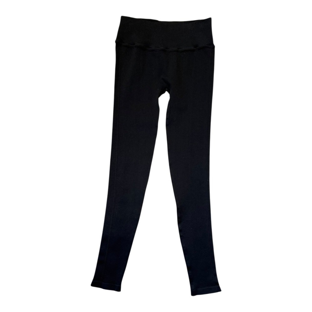 Spiritual Gangster Ribbed High‎ Waist Leggings Black M L Athleisure Yoga